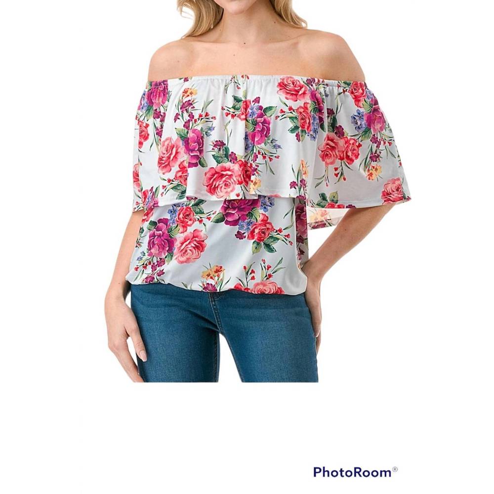 NEW VAVA floral alivia top in multi